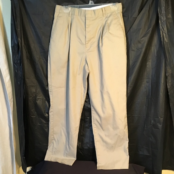 EUC Bobbie Brooks Khaki pleated pants 16 Petite - Picture 2 of 7